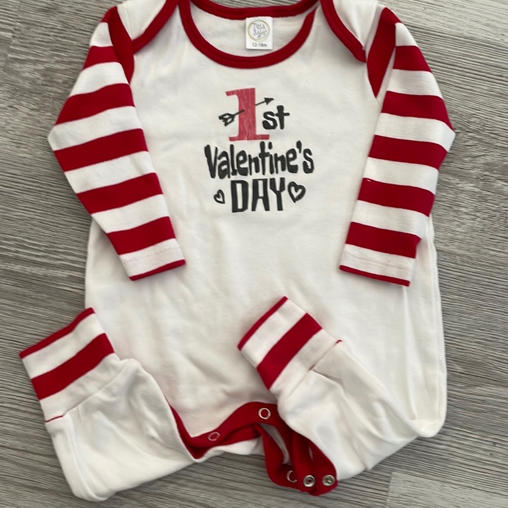 New- my first valentines one piece